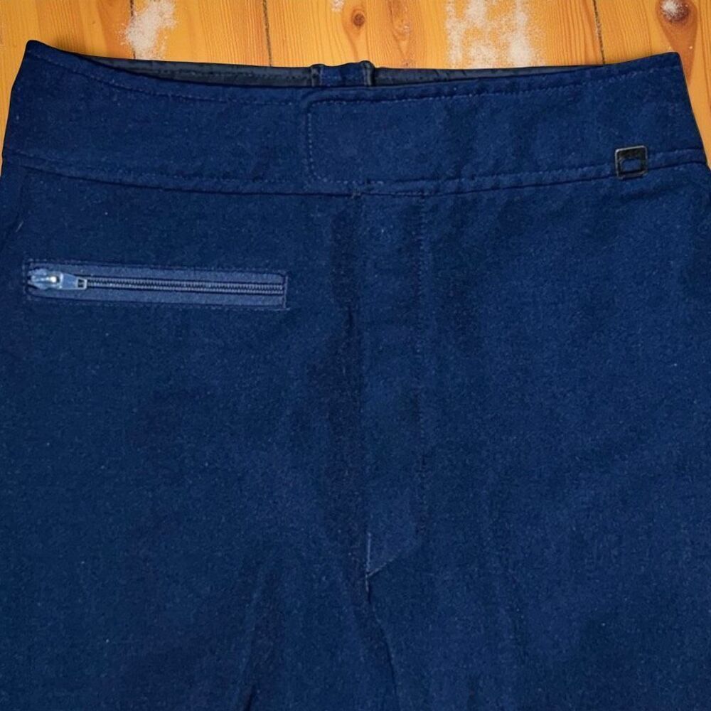 Vintage Women's Roffe Blue/Black Ski Pants Made in USA Size 10 - Picture 3 of 7